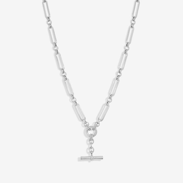 Jon Richard Silver Plated T Bar Necklace