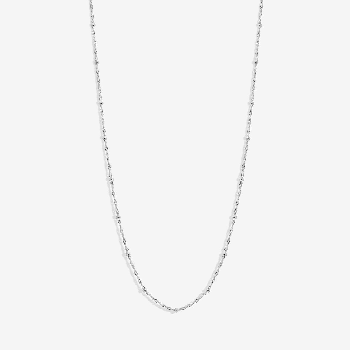 Simply Silver Sterling Silver 925 Twist Ball Chain Necklace