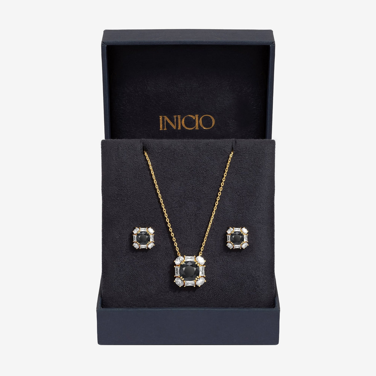 Inicio Gold Plated And Jet Set - Gift Box