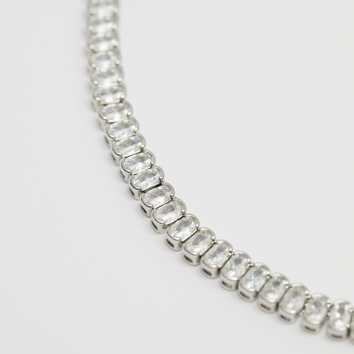 Jon Richard Rhodium Plated Cubic Zirconia Zirconia Allway