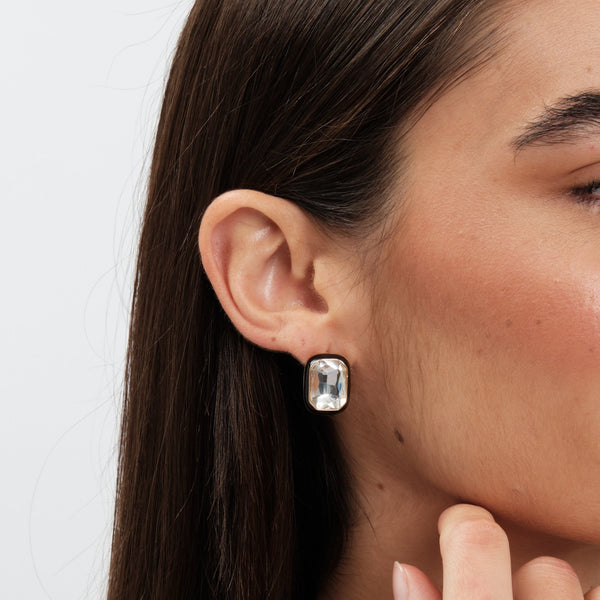 Jon Richard Crystal And Enamel Statement Earrings