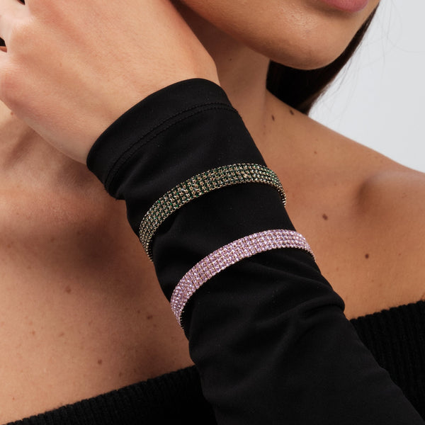 Jon Richard Amethyst Diamante Cuff