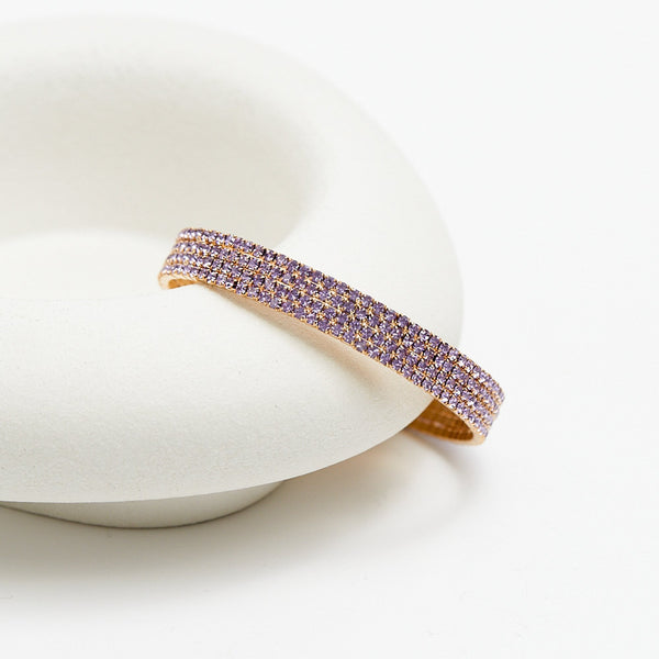 Jon Richard Amethyst Diamante Cuff