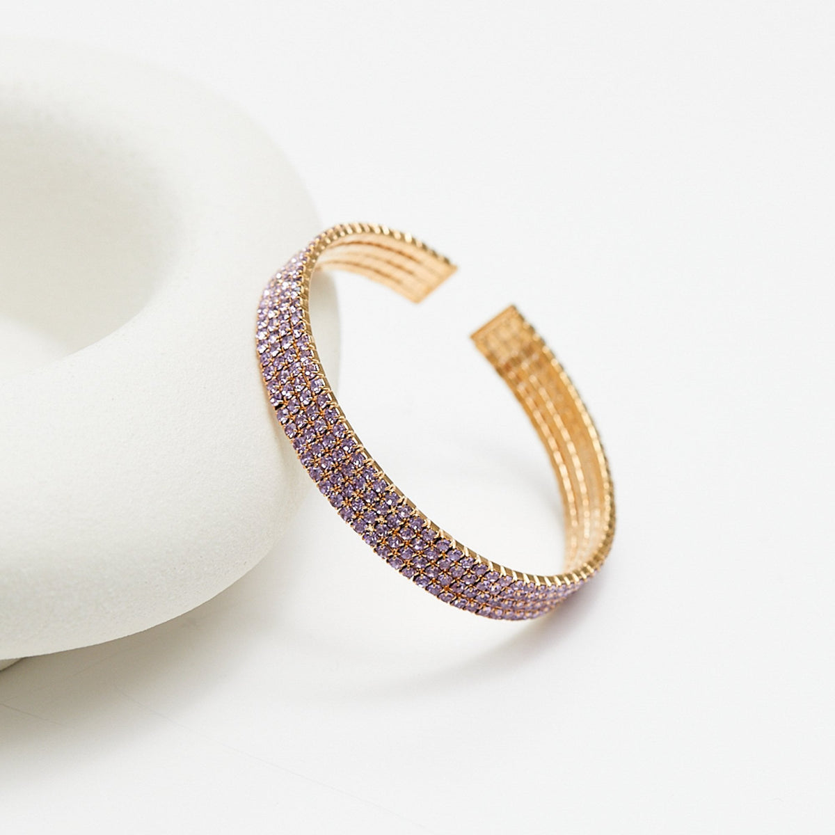 Jon Richard Amethyst Diamante Cuff