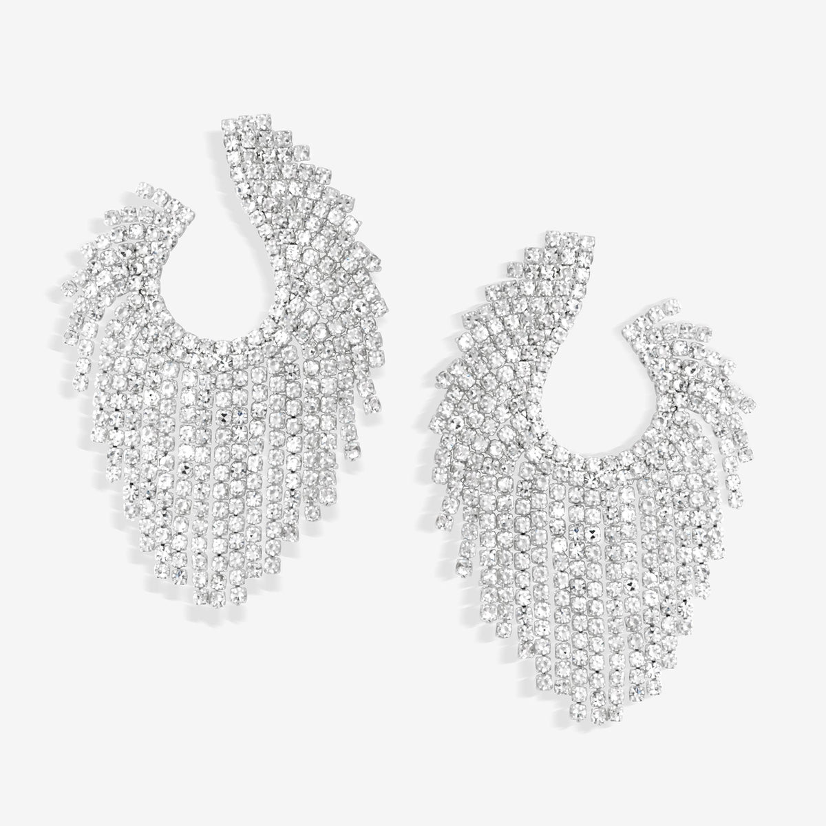 Jon Richard Crystal Open Statement Earrings