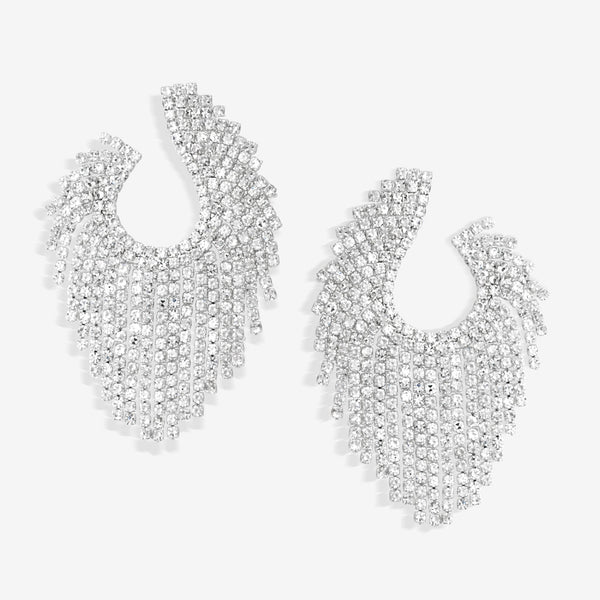 Jon Richard Crystal Open Statement Earrings