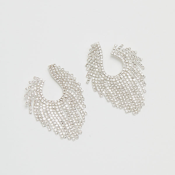 Jon Richard Crystal Open Statement Earrings