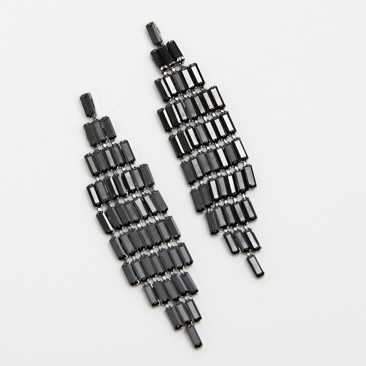 Jon Richard Jet Statement Earrings