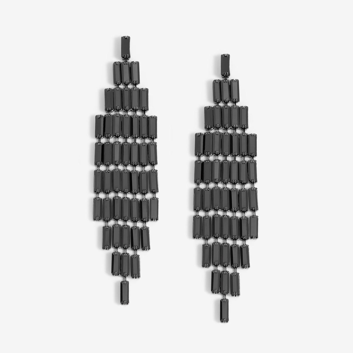 Jon Richard Jet Statement Earrings