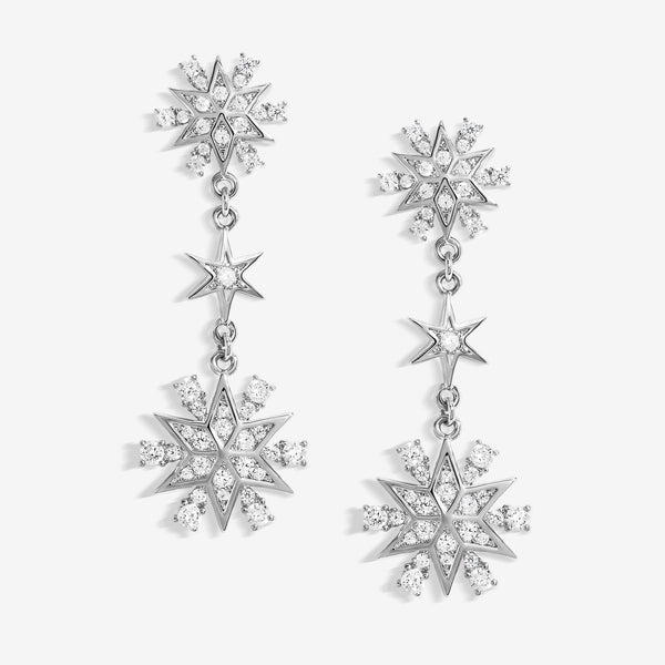 Jon Richard Rhodium Plated Celestial Earrings