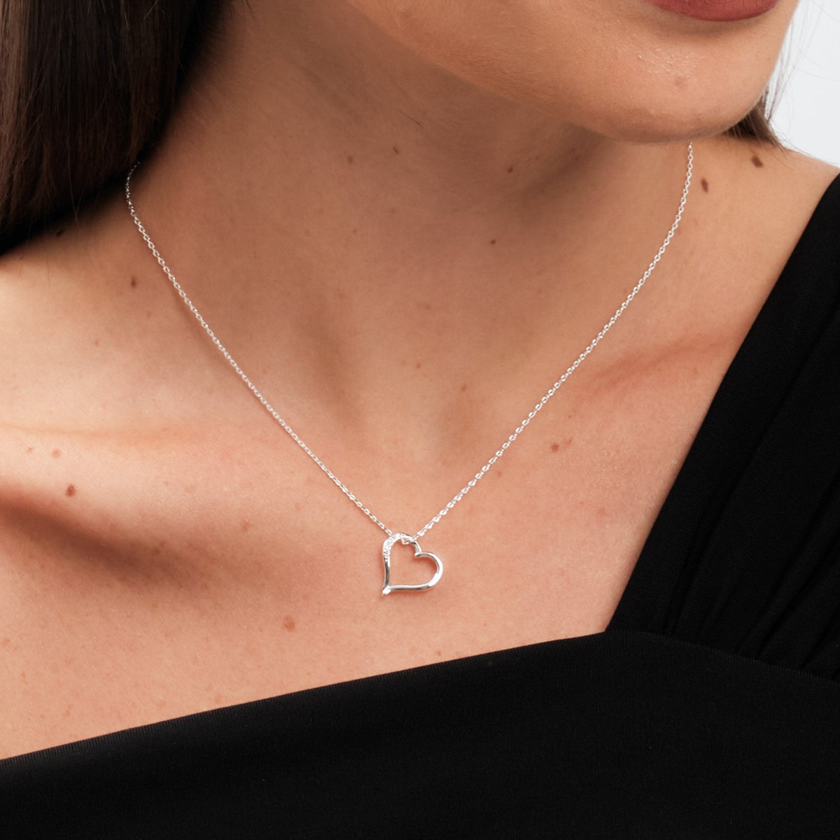 Inicio Silver Plated Heart Pendant Set - Gift Box