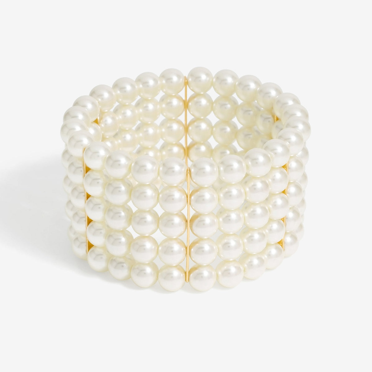 Jon Richard Multi Row Pearl Stretch Wristwear