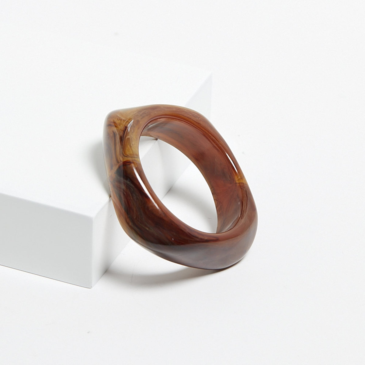 Mood Tort Mixed Resin Stacker Bangle Bracelets - Pack Of 2