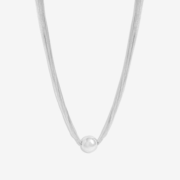 Mood Silver Chain Orb Allway Necklace