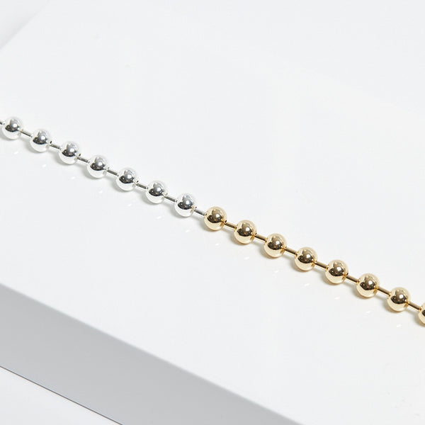 Mood Two Tone Ball Chain Allway Necklace