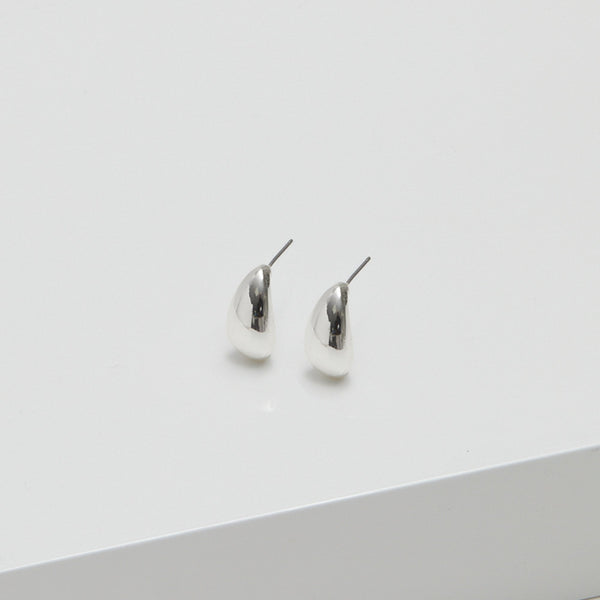 Inicio Silver Plated Polished Teardrop Earrings - Gift Pouch