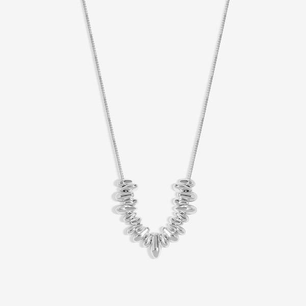 Inicio Silver Plated Polished Nugget Necklace - Gift Pouch