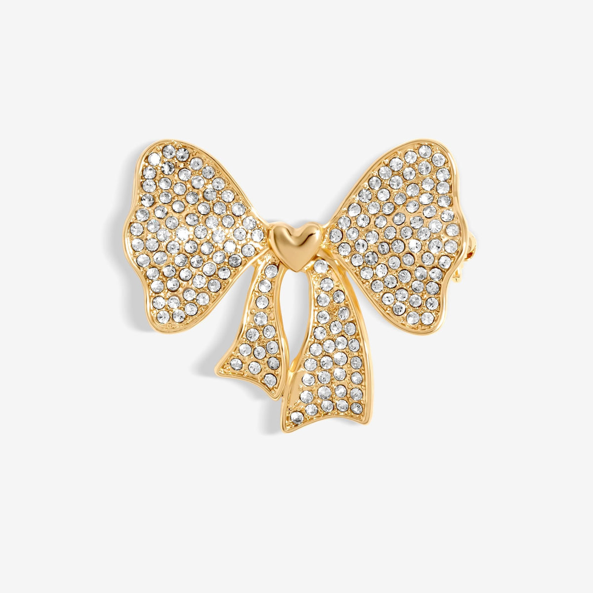 Jon Richard Gold Plated Bow Brooch - Gift Boxed