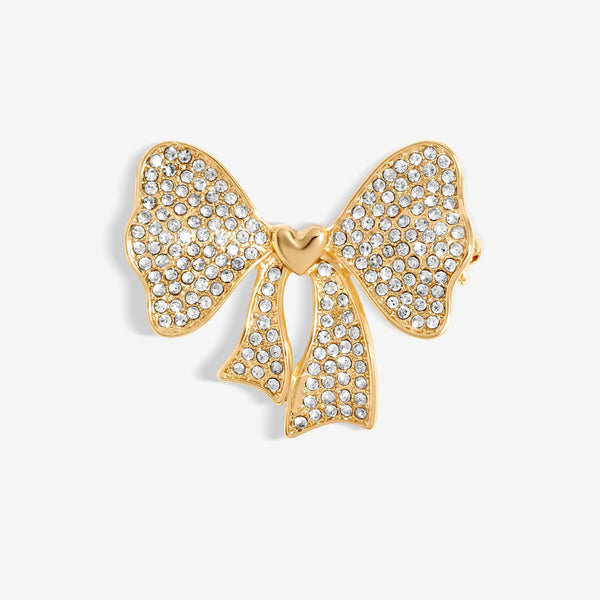 Jon Richard Gold Plated Bow Brooch - Gift Boxed
