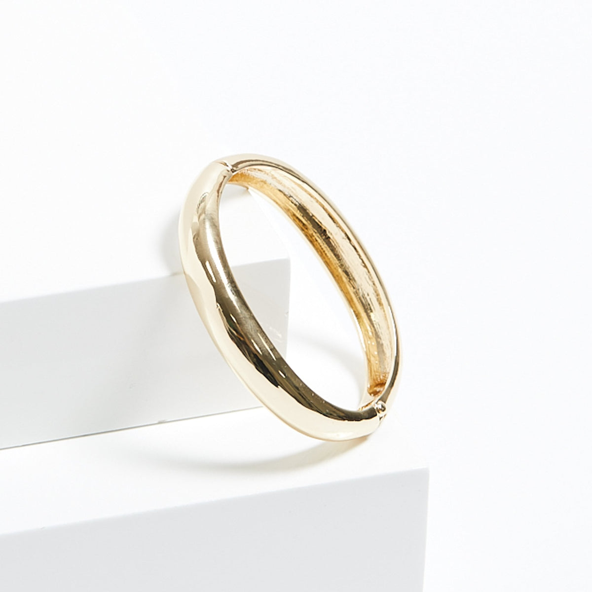 Jon Richard Gold Plated Dome Polished Bangle