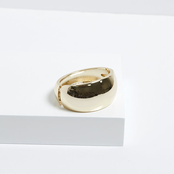 Jon Richard Gold Plated Wide Polished Cuff