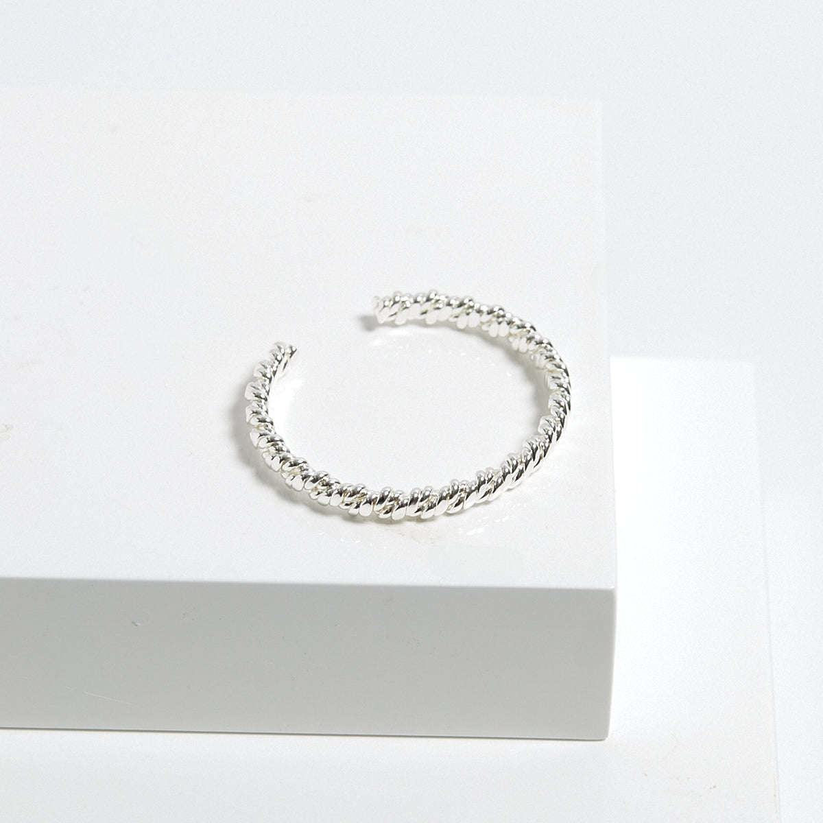 Inicio Silver Plated Polished Nugget Cuff - Gift Pouch