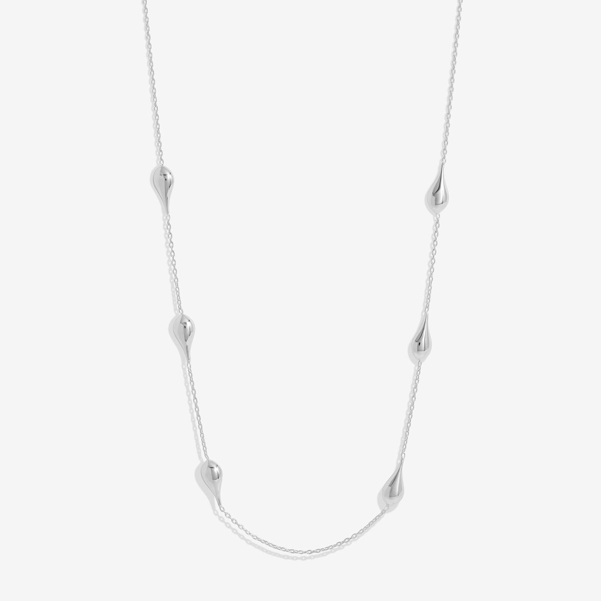 Simply Silver Sterling Silver 925 Polished Nugget Orb Necklace