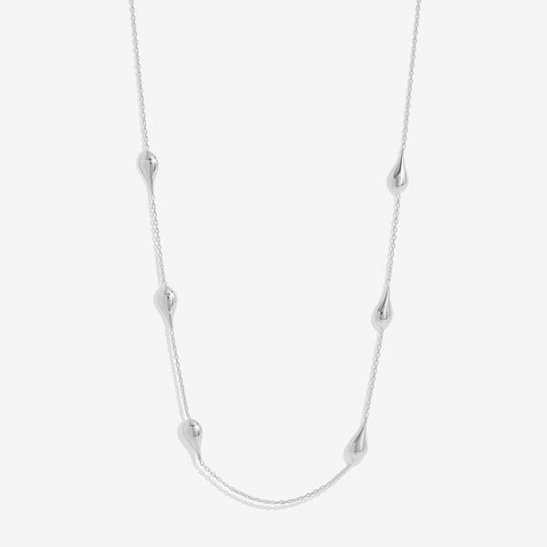 Simply Silver Sterling Silver 925 Polished Nugget Orb Necklace
