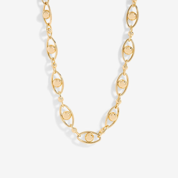 Jon Richard Gold Plated Polished Orb Chain Necklace