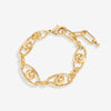 Jon Richard Gold Plated Polished Orb Chain Bracelet