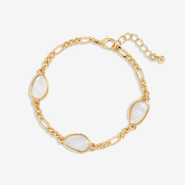 Jon Richard Gold Plated Chain And Shell Station Bracelet