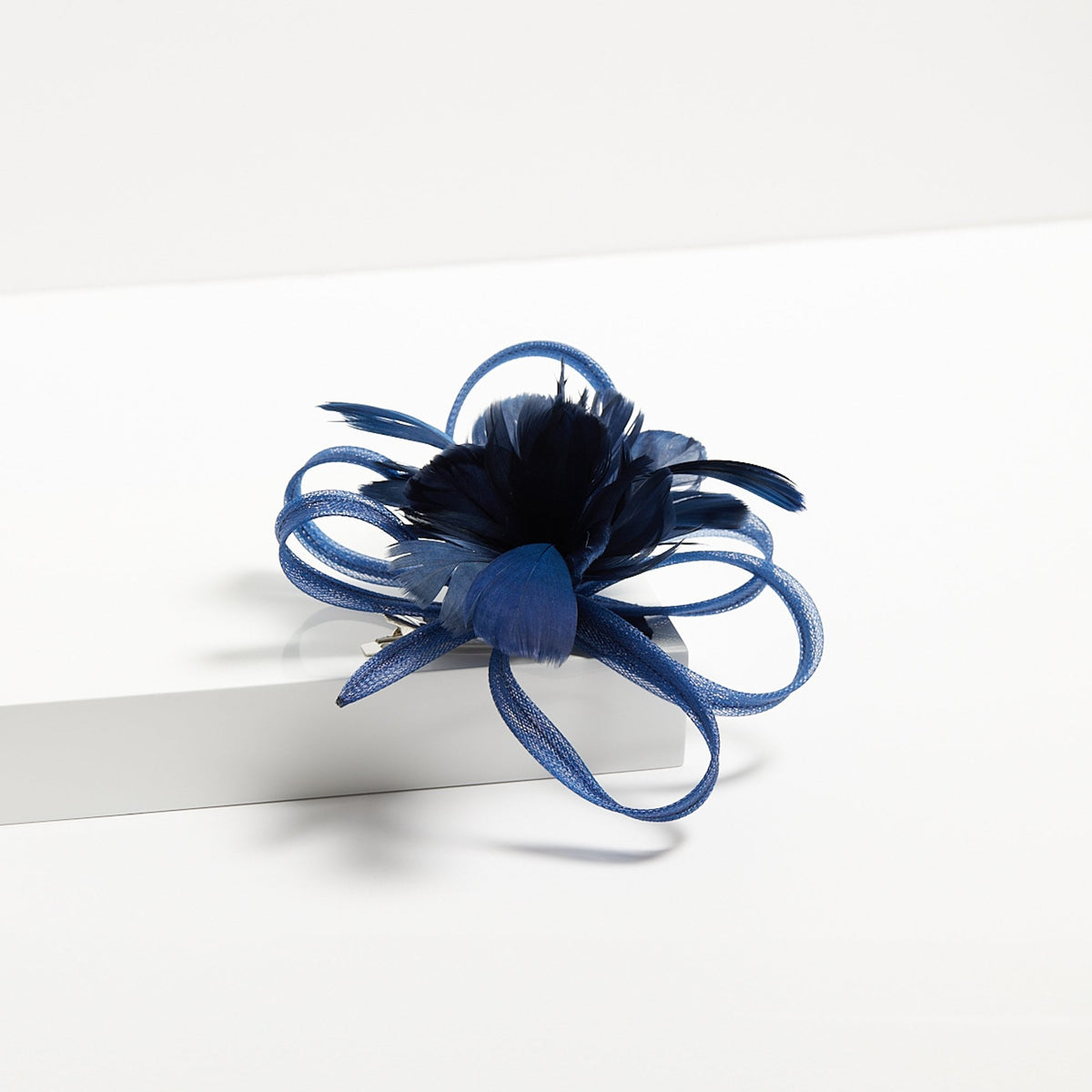 Jon Richard Navy Floral Clip Fascinator