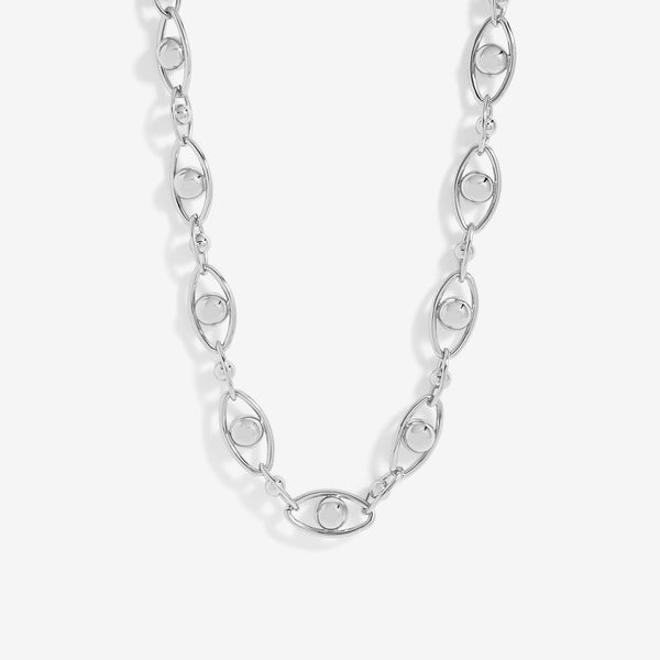 Jon Richard Silver Plated Polished Orb Chain Necklace