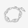 Jon Richard Silver Plated Polished Orb Chain Bracelet