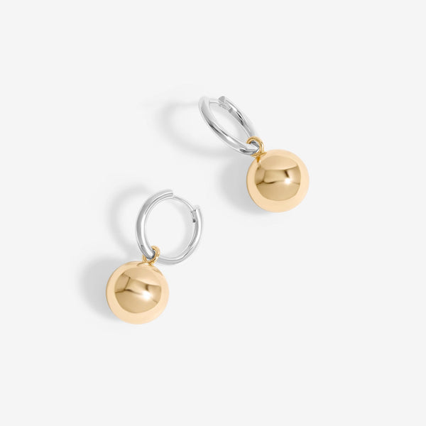Jon Richard Two Tone Orb Earrings