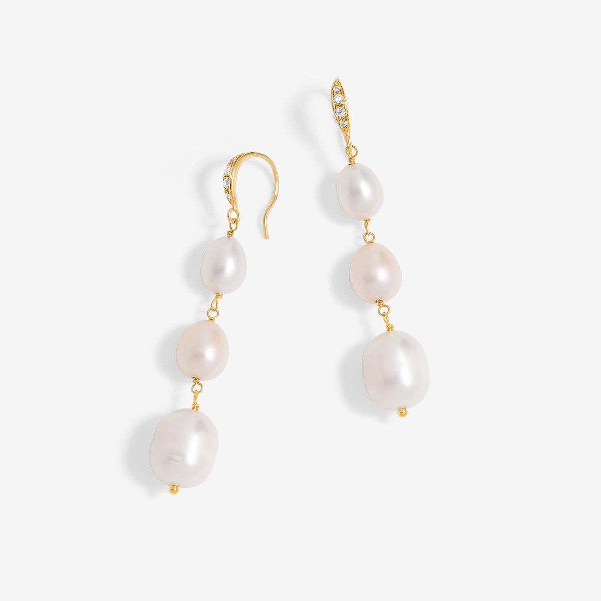 Jon Richard Gold Plated Semi Precious Drop Earrings