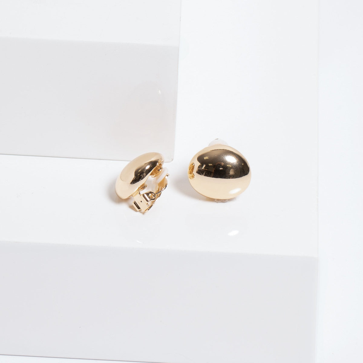 Jon Richard Gold Plated Polished Clip Earrings