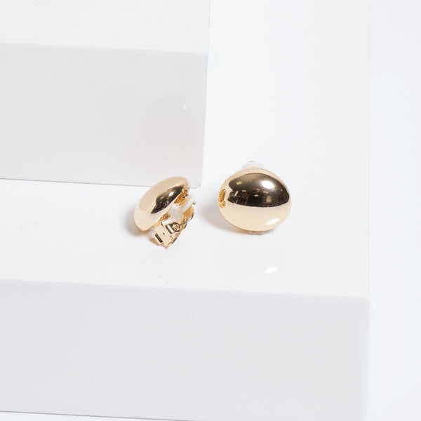 Jon Richard Gold Plated Polished Clip Earrings