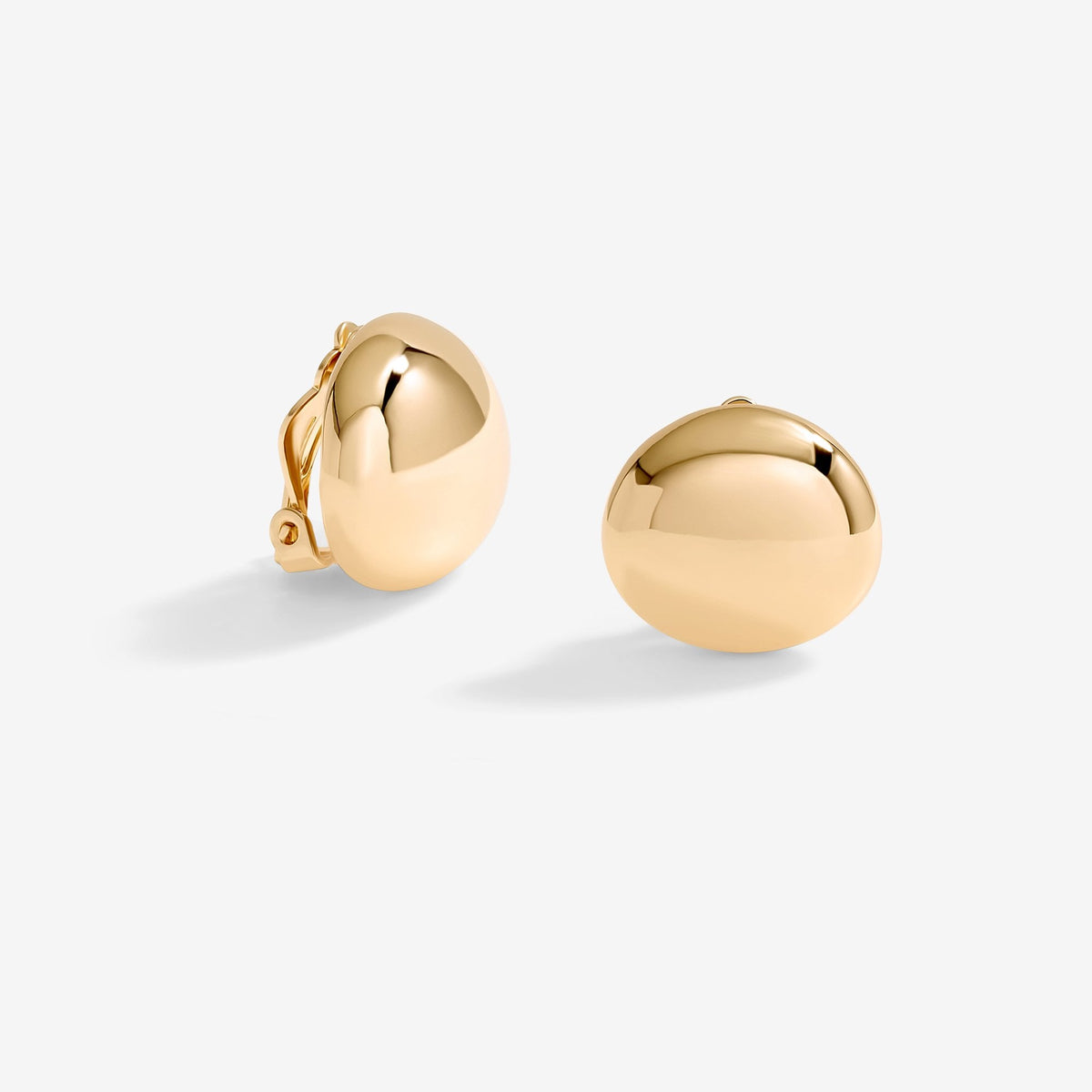 Jon Richard Gold Plated Polished Clip Earrings