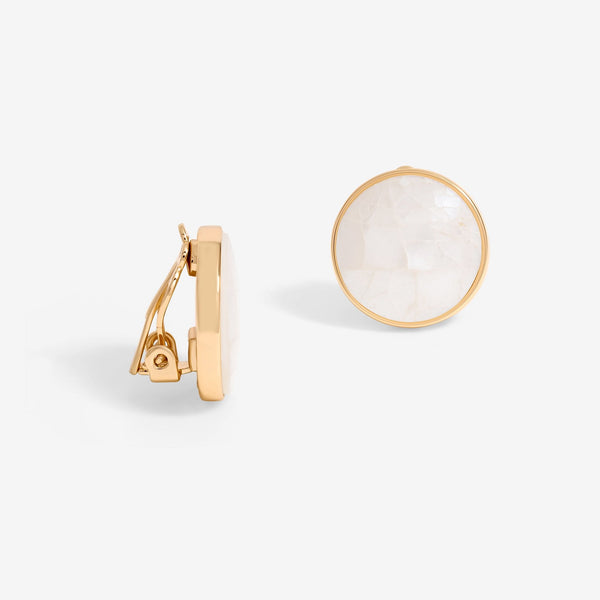 Jon Richard Gold Plated Shell Clip Earrings