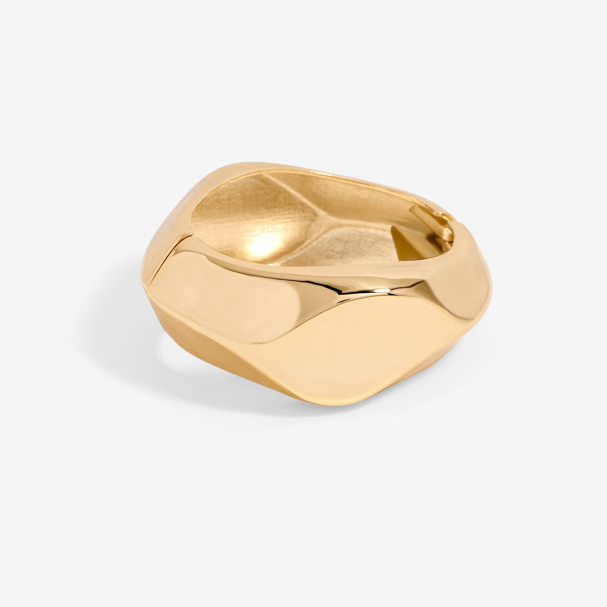 Jon Richard Gold Plated Angular Dome Cuff