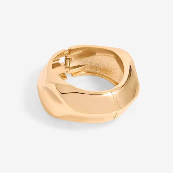 Jon Richard Gold Plated Angular Dome Cuff