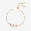 Jon Richard Gold Plated Floral Toggle Bracelet