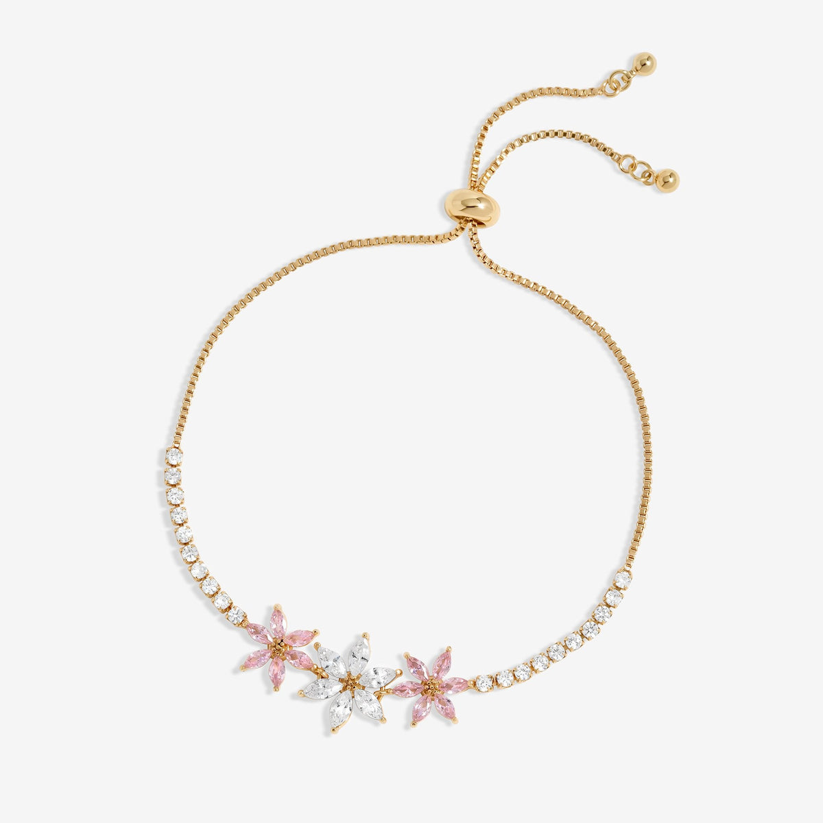 Jon Richard Gold Plated Floral Toggle Bracelet
