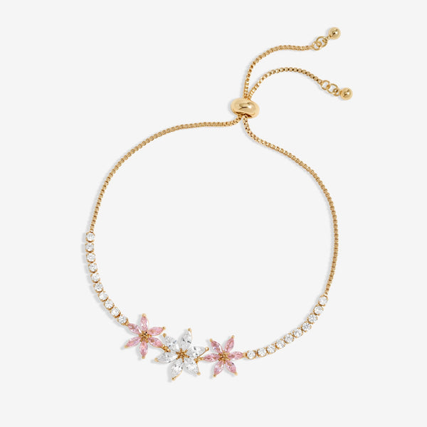 Jon Richard Gold Plated Floral Toggle Bracelet