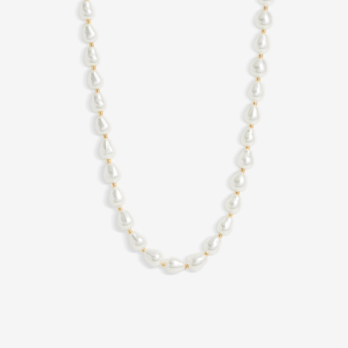 Jon Richard Semi Precious Pearl And Gold Bead Necklace