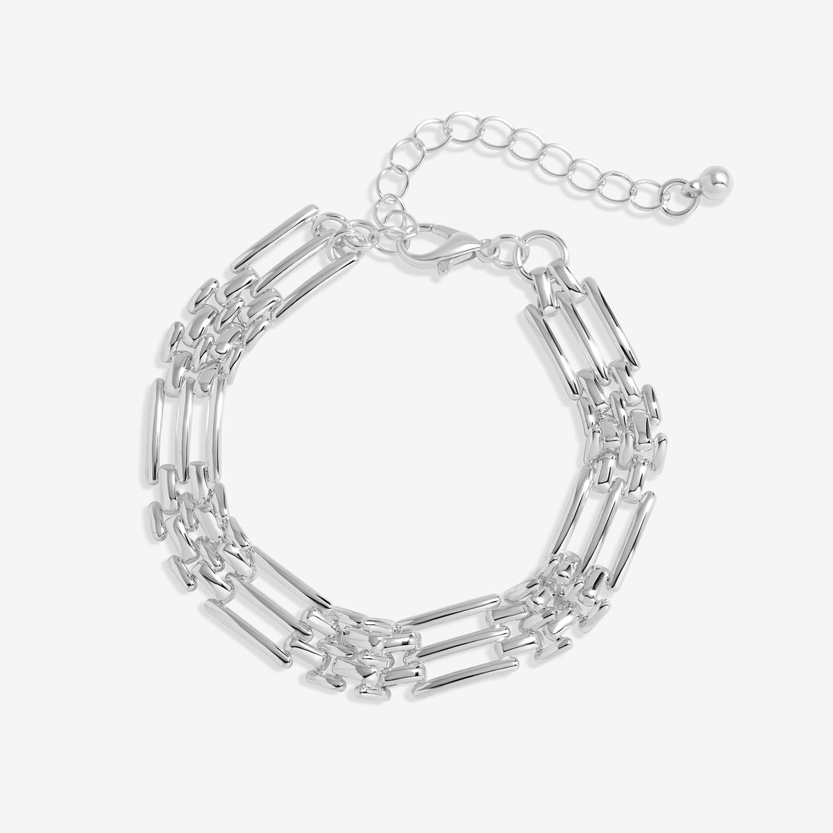 Jon Richard Silver Plated Gate Chain Bracelet