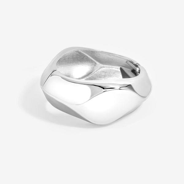 Jon Richard Silver Plated Angular Dome Cuff