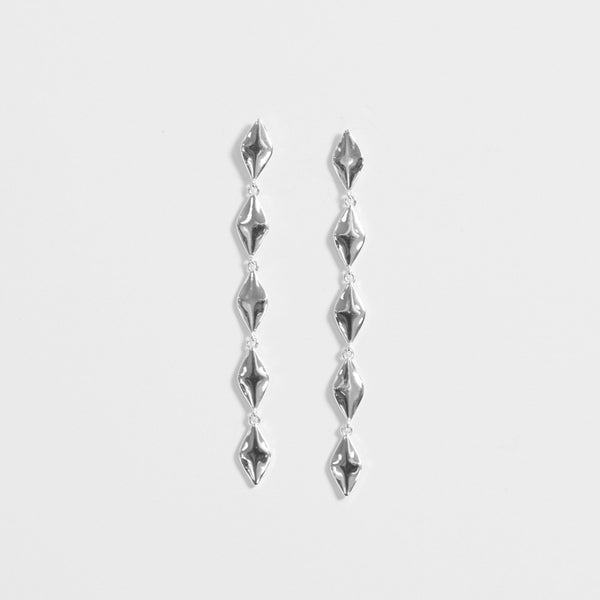 Simply Silver Sterling Silver 925 Polished Diamond Shape Drop Earrings