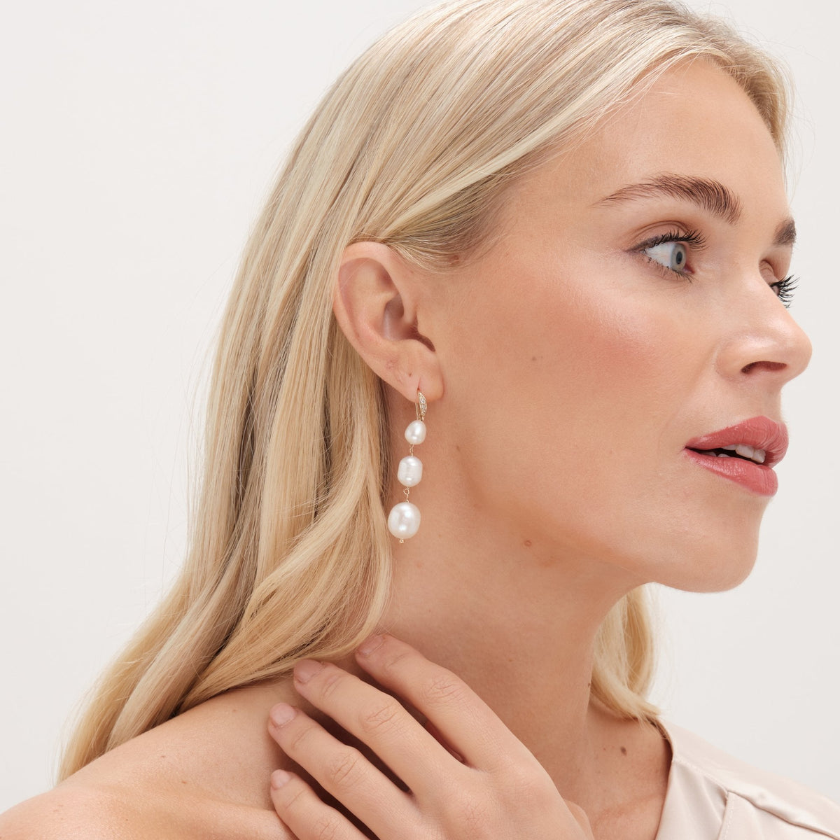 Jon Richard Gold Plated Semi Precious Drop Earrings